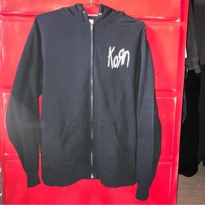 KoRn zip up hoodie black serenity athletic